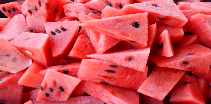 fresh watermelon sliced