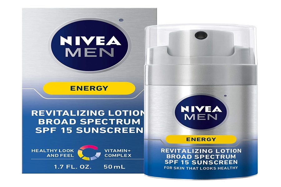 NIVEA Men Energy Lotion Broad Spectrum SPF 15 Sunscreen best screen in India