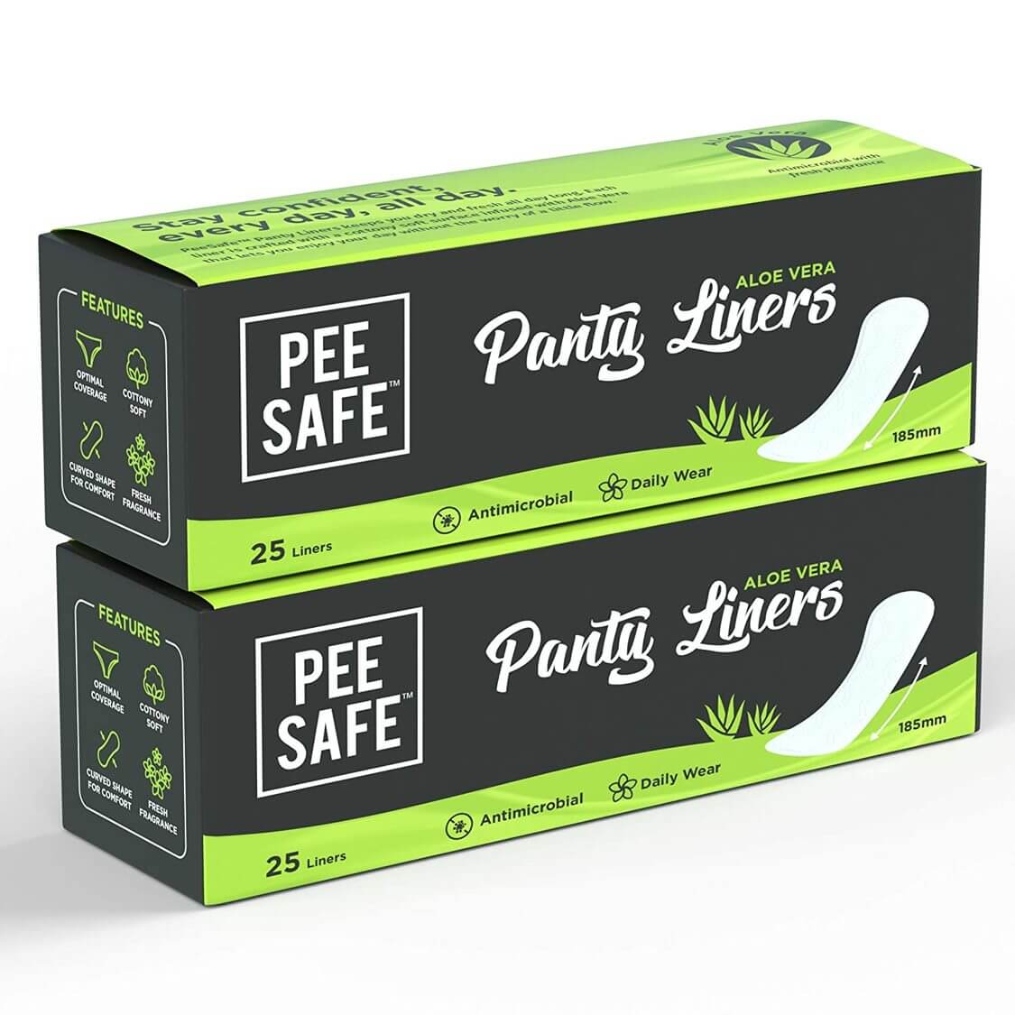 PEESAFE Aloe Vera Panty Liners for Extra Comfort