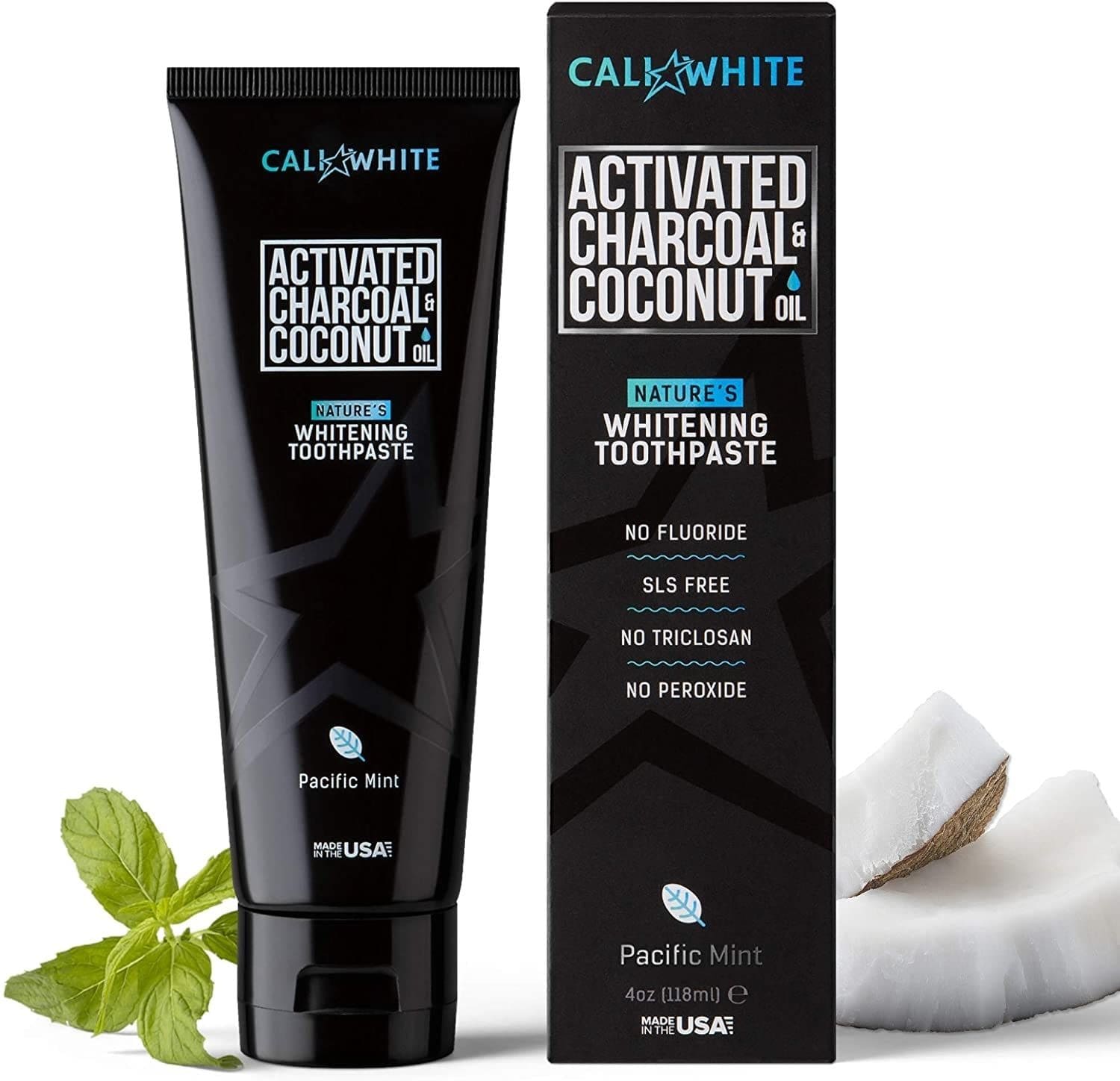Cali White Charcoal and Organic Coconut Oilbest Teeth Whitening Toothpaste in India