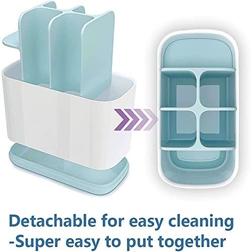 FLYNGO Multipurpose Storage Holder Stand for Bathroom Toothbrush Tongue Cleaner Soap Comb Razor Shaving Kit and Toiletries Cosmetics Organizer (A1)