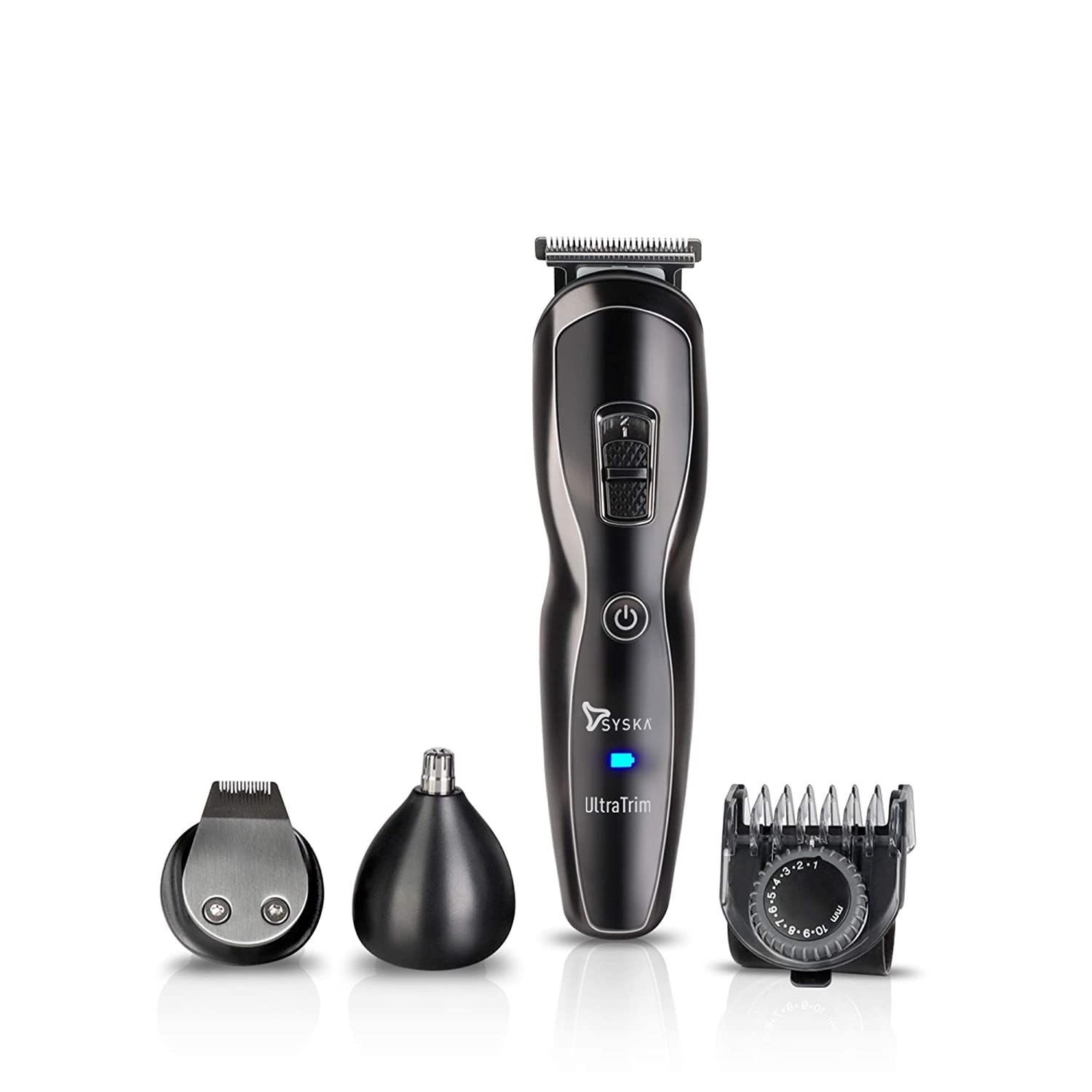 SYSKA HT3333K Corded & Cordless Stainless Steel Blade Grooming Trimmer with 60 Minutes Working Time